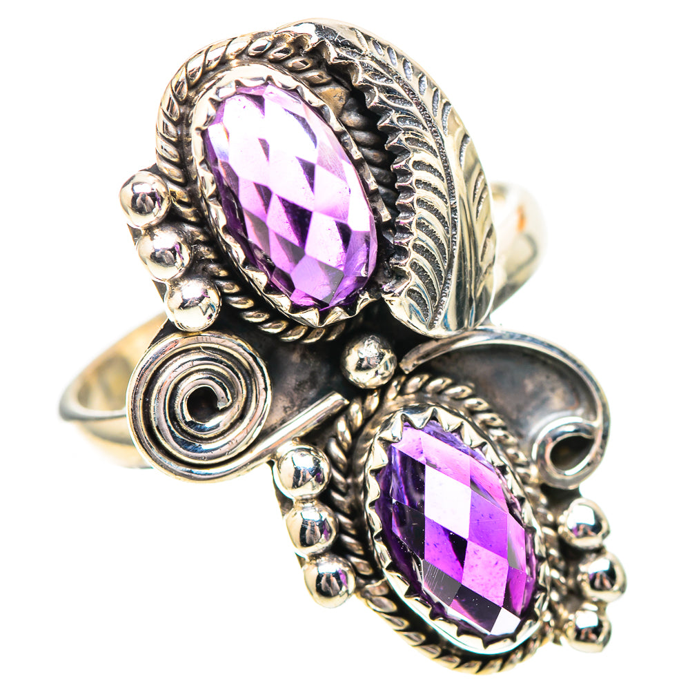 Faceted Amethyst Ring Size 9.25 (925 Sterling Silver) RING138939
