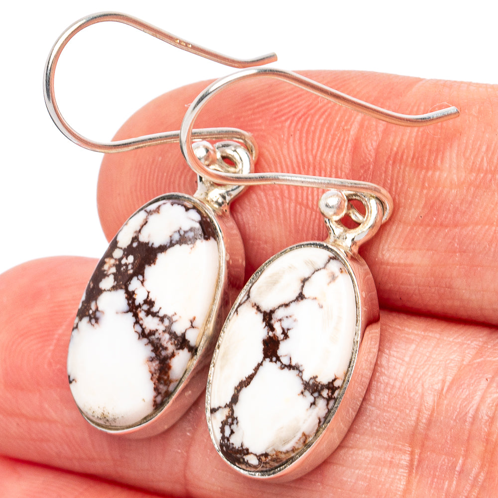 Wild Horse Jasper Earrings 1 3/8" (925 Sterling Silver) E2809