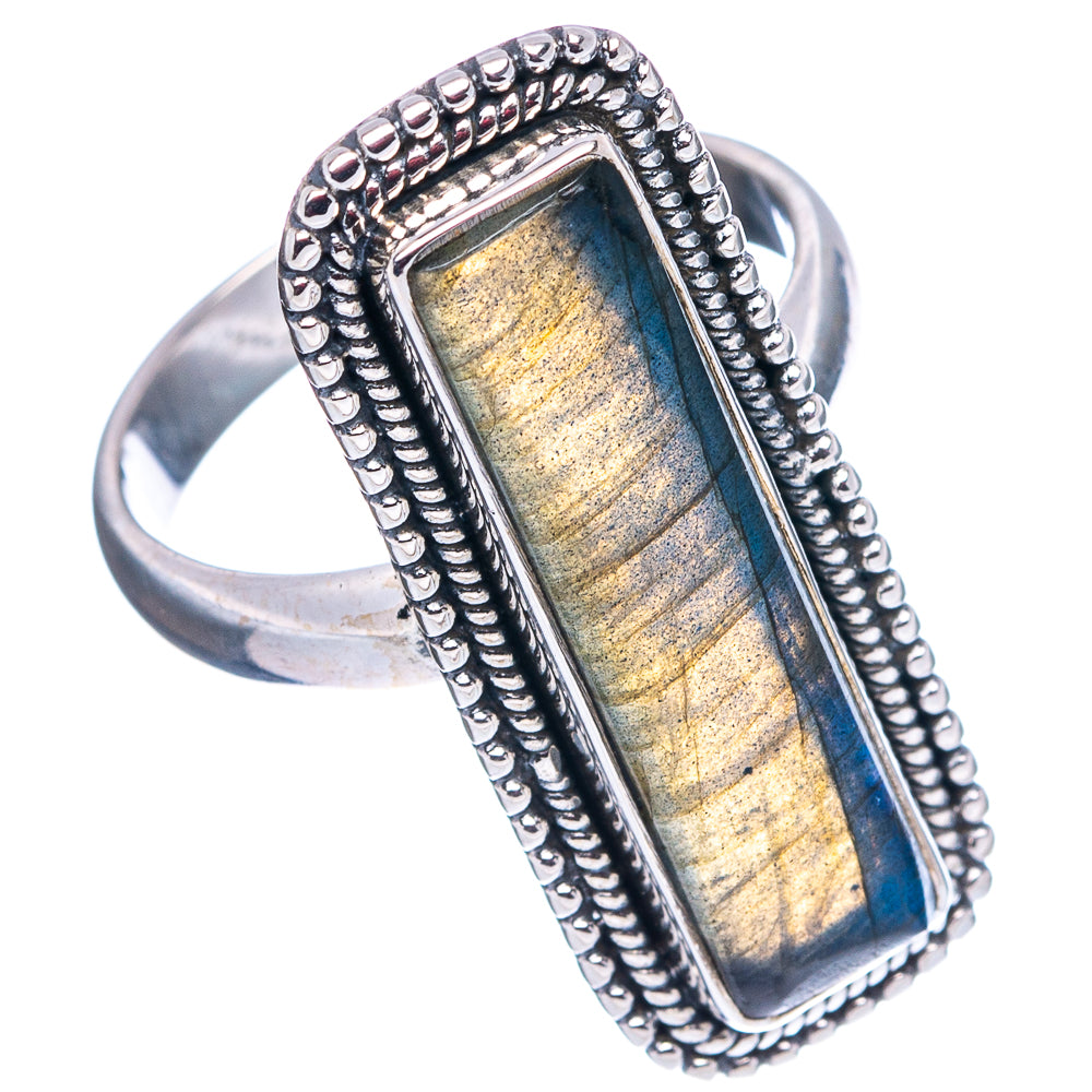 Labradorite Ring Size 7.75 (.925 Sterling Silver)