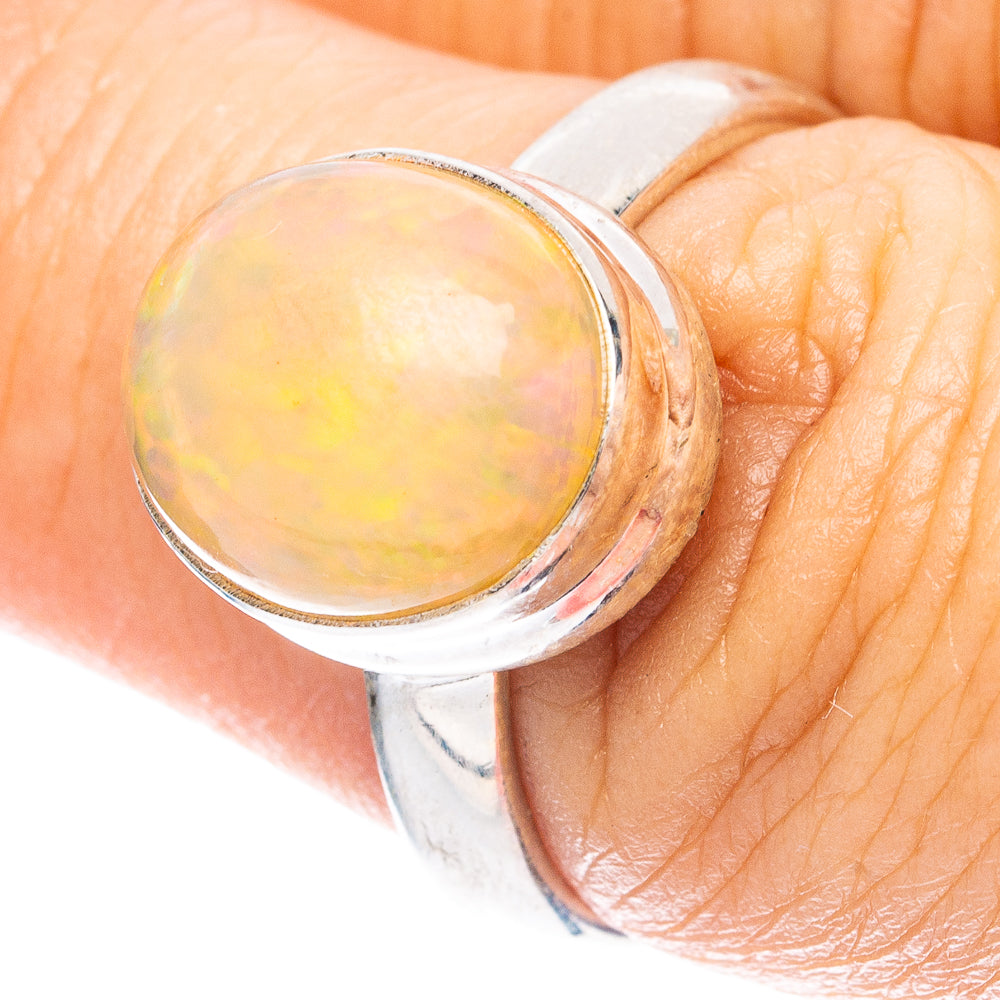 Rare Large Ethiopian Opal Ring Size 7 (925 Sterling Silver) R4924