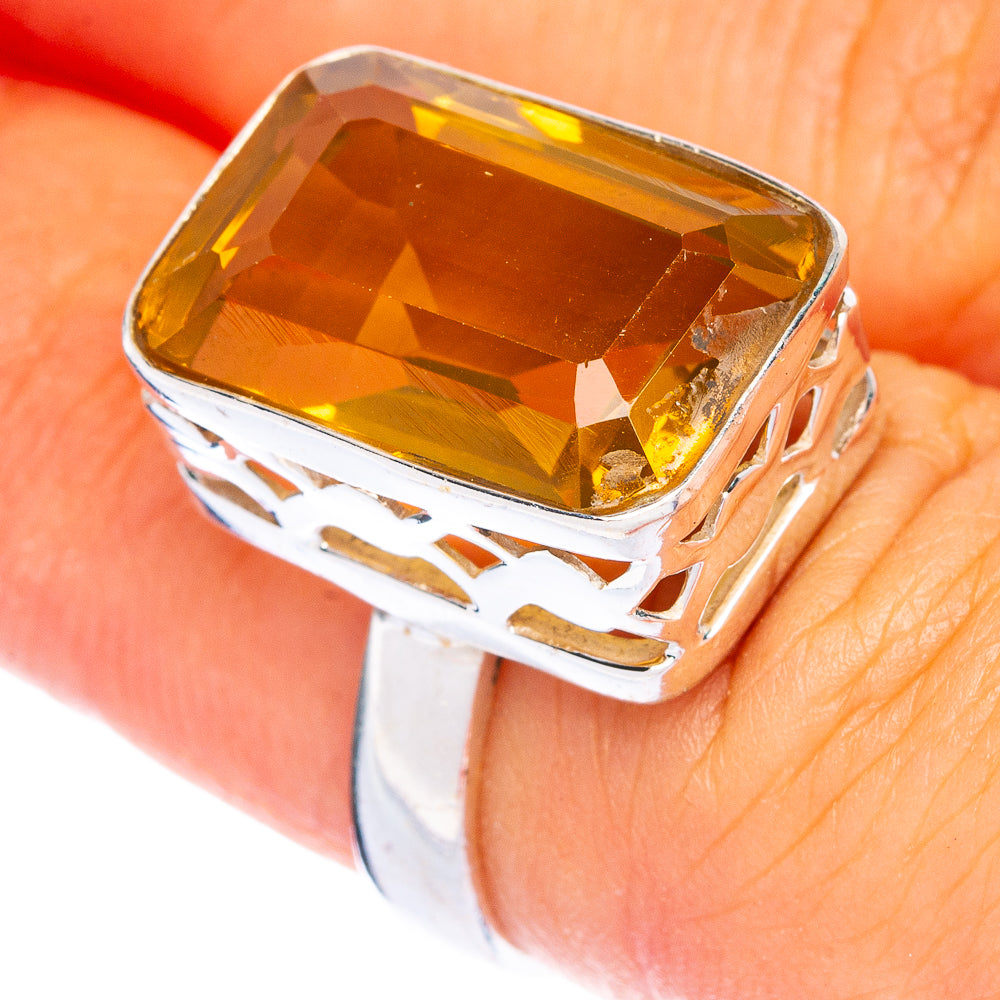 Faceted Citrine Ring Size 5.5 (925 Sterling Silver) R144424