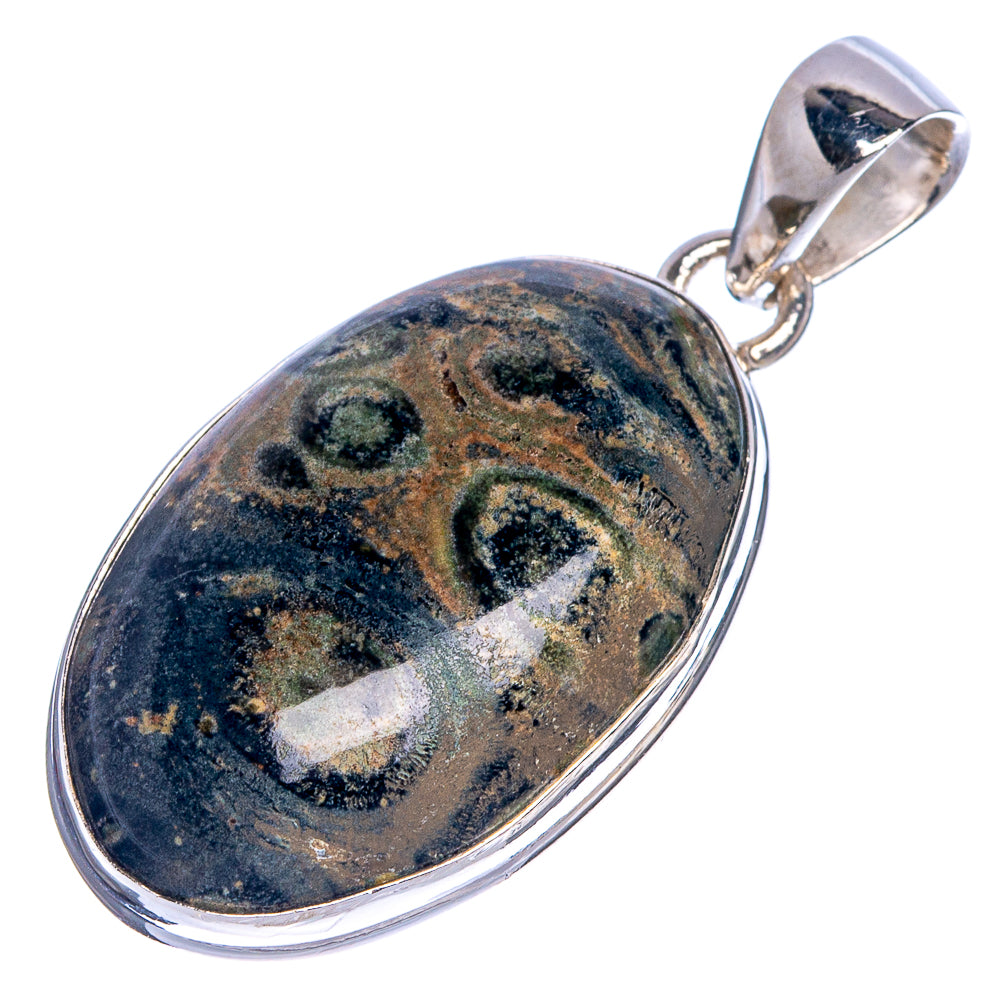 Kambaba Jasper Pendant 1 3/8" (925 Sterling Silver) P40760
