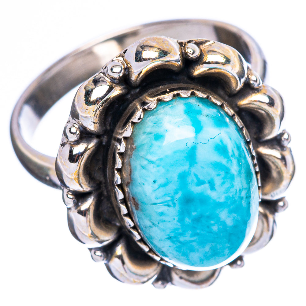Larimar Ring Size 8.75 (925 Sterling Silver) R4559