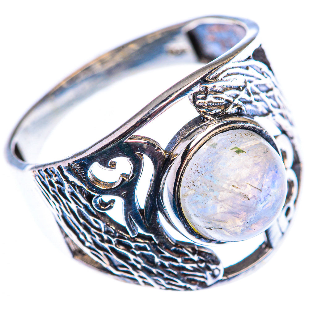 Rainbow Moonstone Ring Size 11 (925 Sterling Silver) RING140131