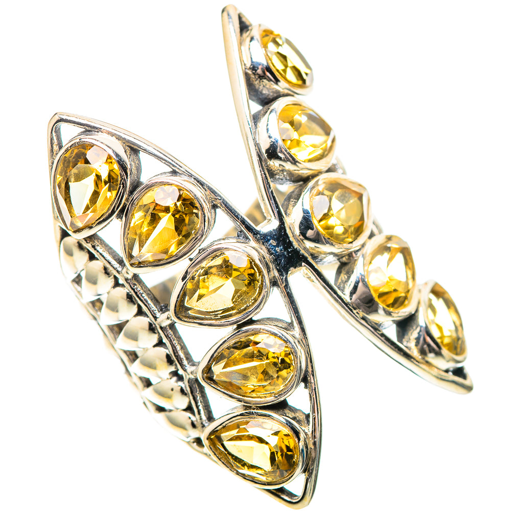 Large Faceted Citrine 925 Sterling Silver Ring Size 6.25 (925 Sterling Silver) RING139668