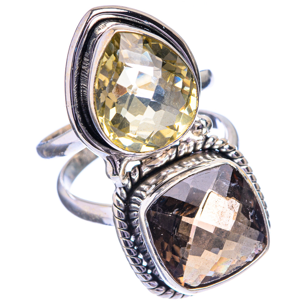Large Multi-Topaz Ring Size 6 (925 Sterling Silver) R142759