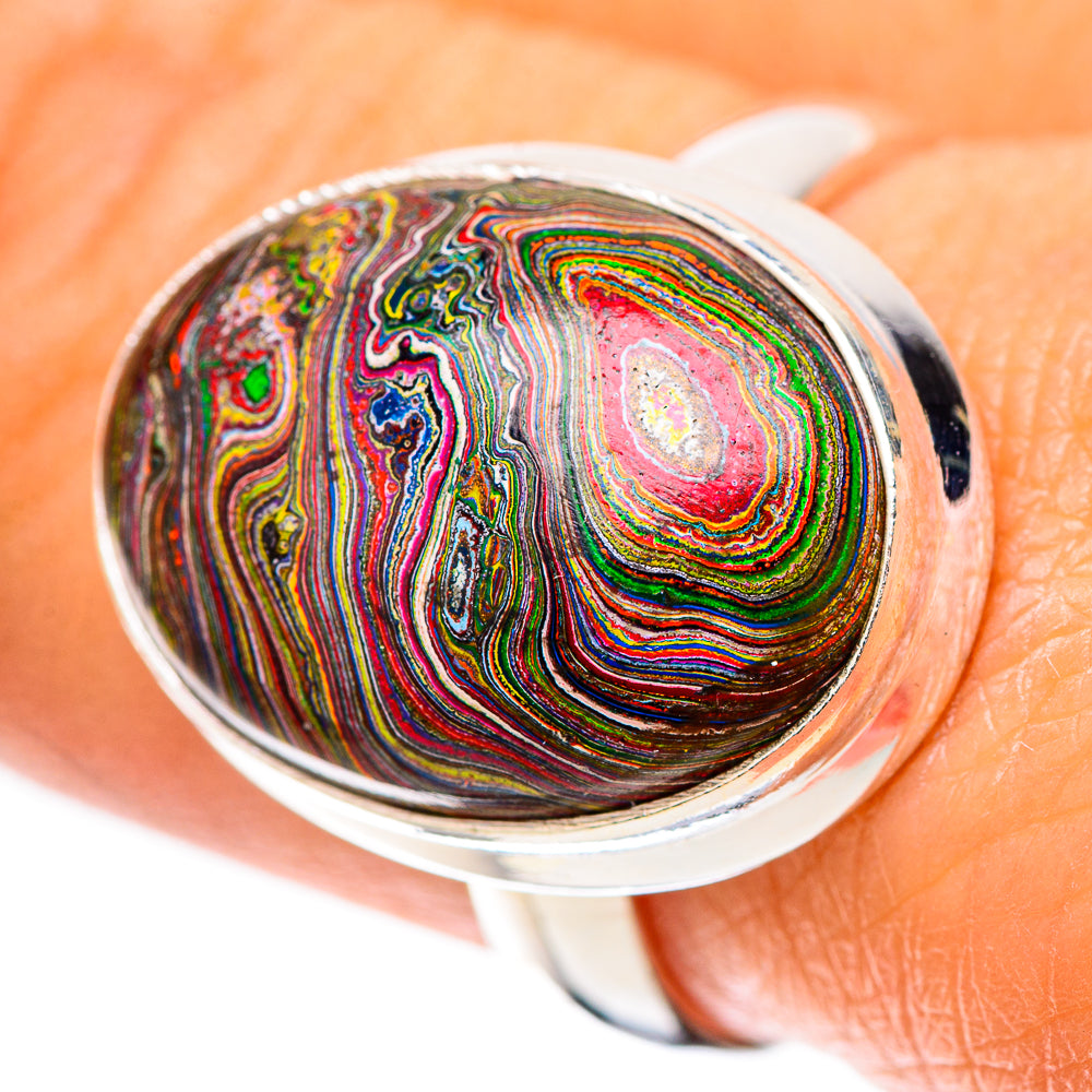 Fordite Ring Size 9 (925 Sterling Silver) RING138737