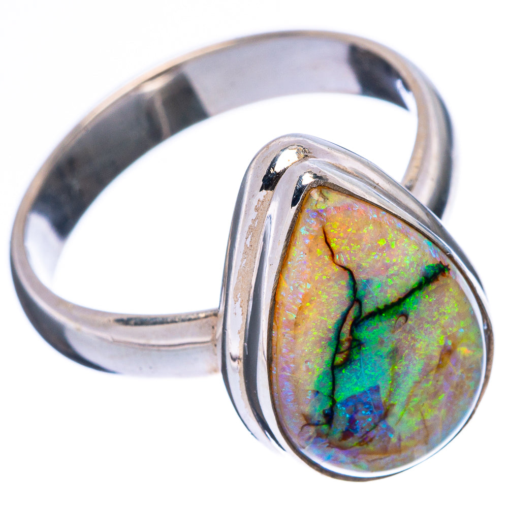 Rare Sterling Opal Ring Size 8 (925 Sterling Silver) R4386