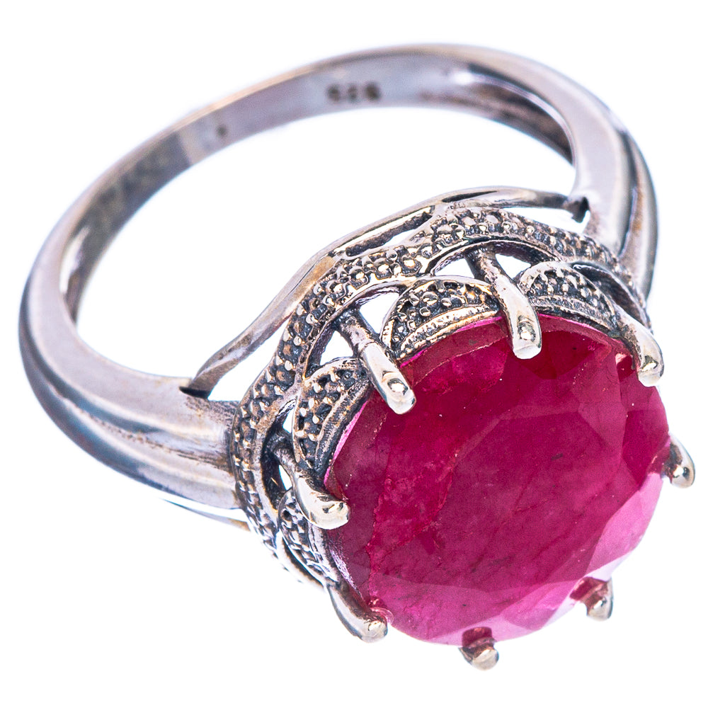 Glass Filled Ruby Ring Size 6 (925 Sterling Silver) R147109