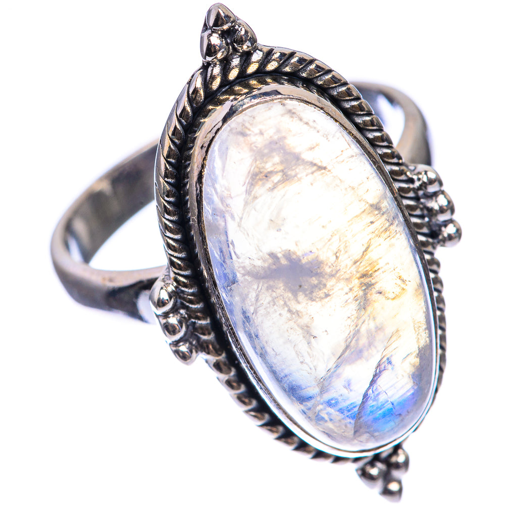 Rainbow Moonstone Ring Size 8.75 (925 Sterling Silver) RING143381