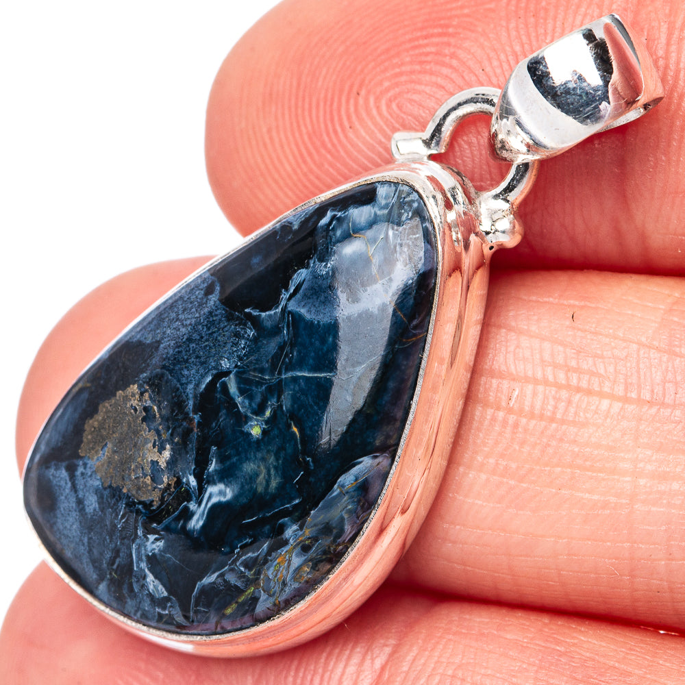 Rare Pietersite 925 Sterling Silver Pendant 1 3/8" (925 Sterling Silver) P42622