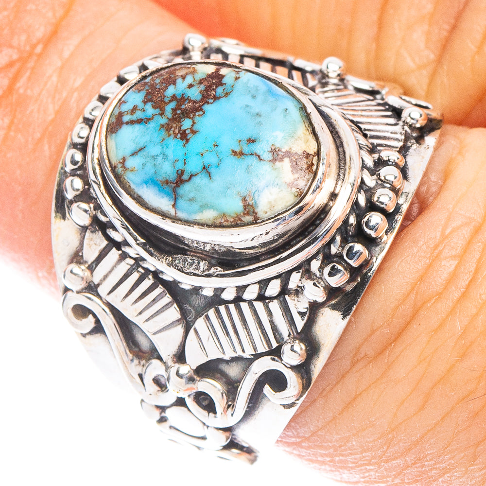 Rare Golden Hills Turquoise Ring Size 8 (925 Sterling Silver) R6666
