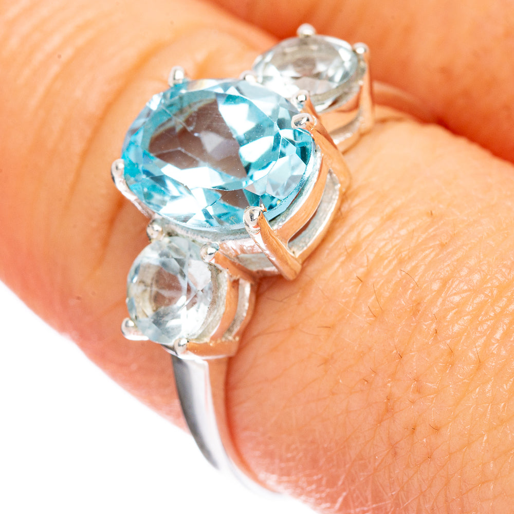 Value Blue Topaz Ring Size 9.25 (925 Sterling Silver) R3148