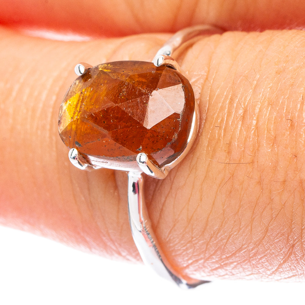 Value Sunstone Ring Size 8 (925 Sterling Silver) R7498