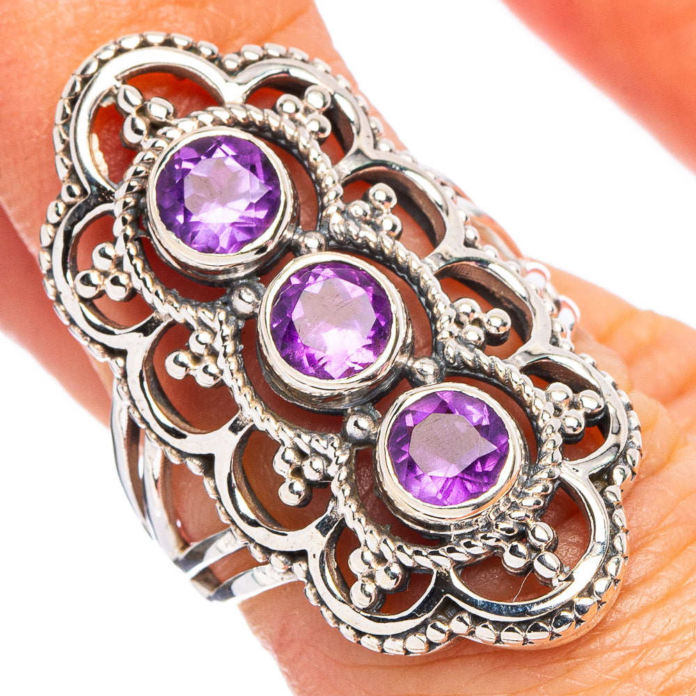Amethyst Ring Size 6 (.925 Sterling Silver)