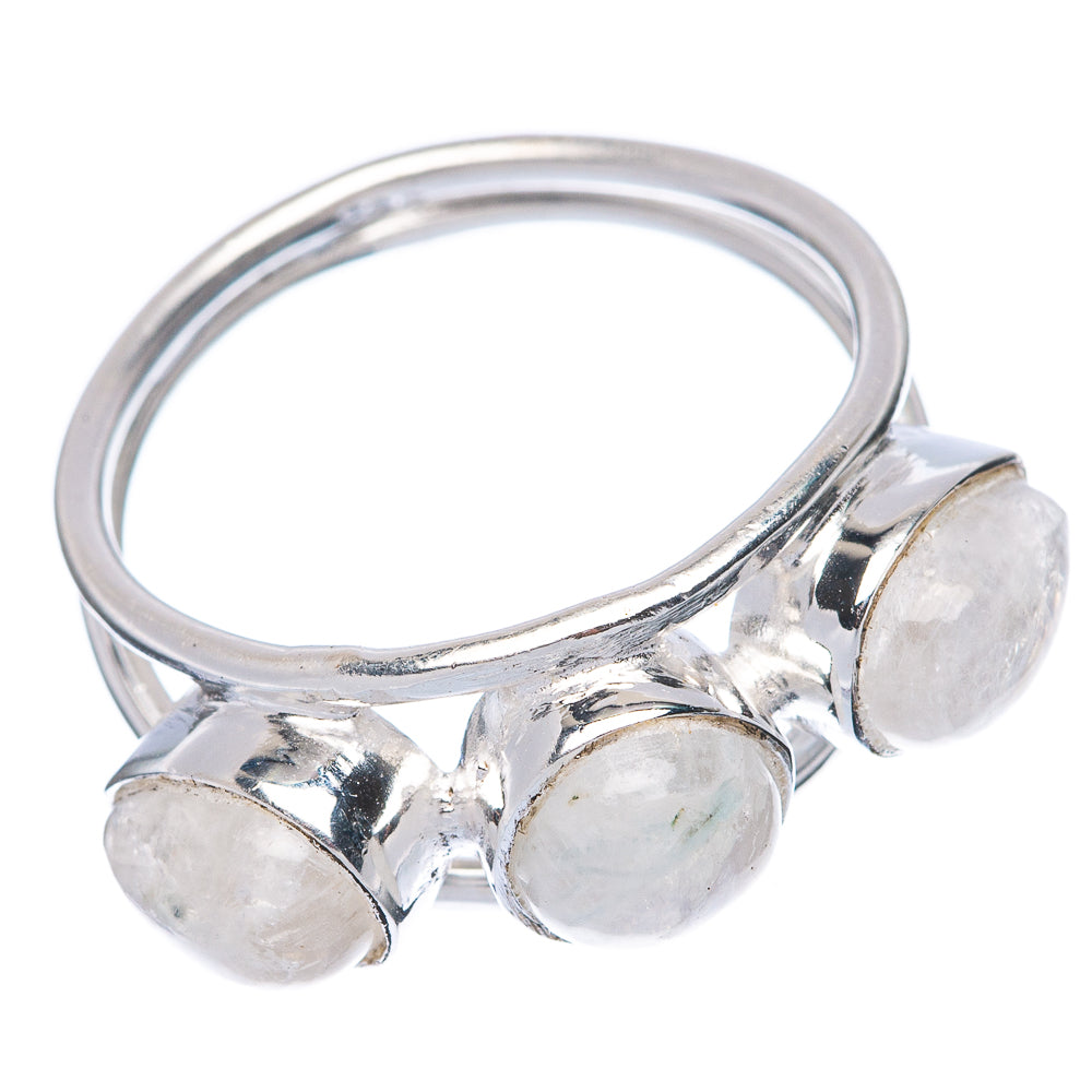 Rainbow Moonstone Dainty Ring Size 7 (925 Sterling Silver) R145853