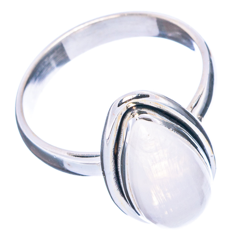 Rainbow Moonstone Ring Size 8.5 (.925 Sterling Silver)