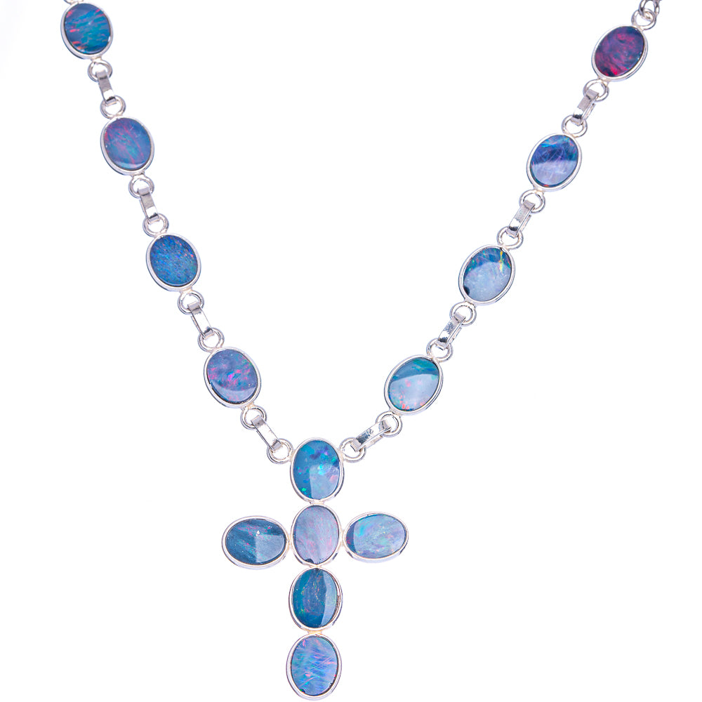 Anasilvercos Doublet Opal Bracelet 7 To 8" (925 Sterling Silver) (925 Sterling Silver) N90098
