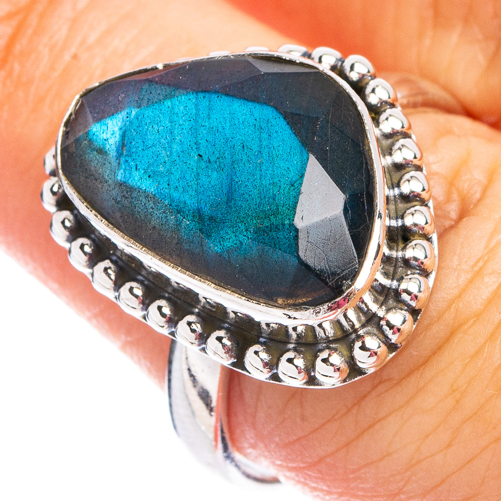 Labradorite Ring Size 8 (.925 Sterling Silver)