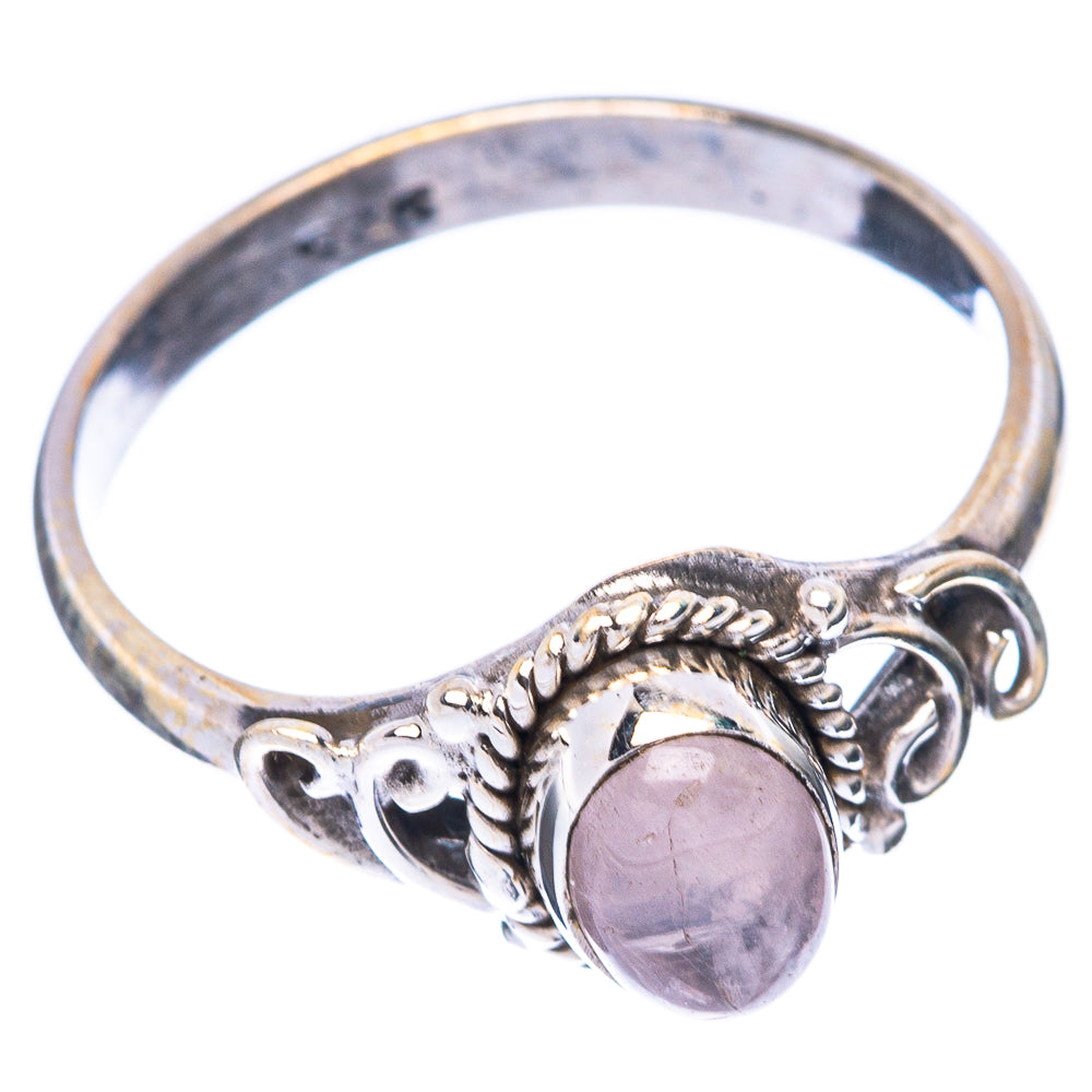 Rainbow Moonstone Dainty Ring Size 7.75 (925 Sterling Silver) R5829