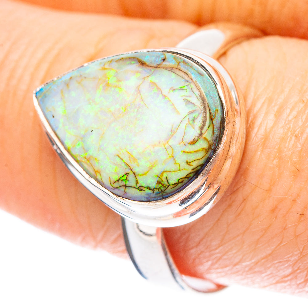 Rare Sterling Opal Ring Size 9 (925 Sterling Silver) R4414