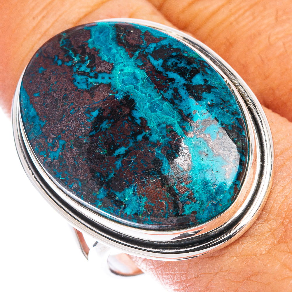 Large Shattuckite Ring Size 10.75 (925 Sterling Silver) R7465