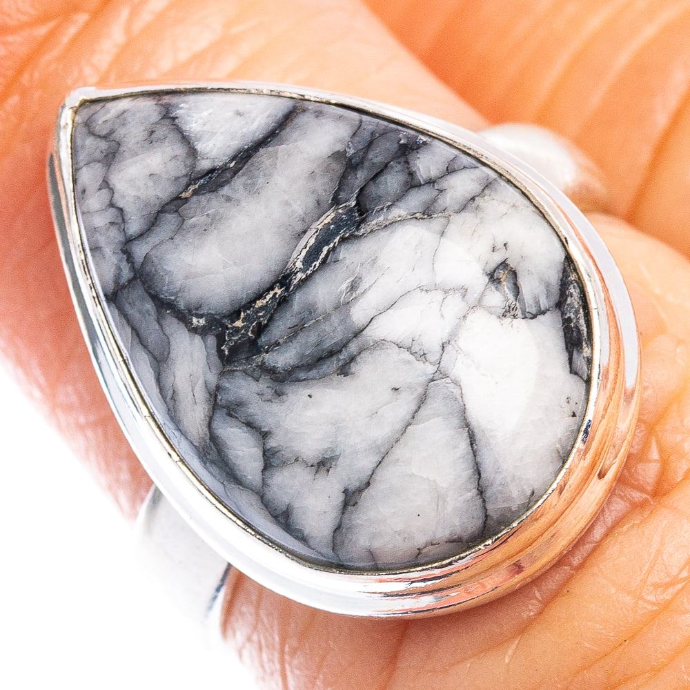 Pinolith Jasper Ring Size 5.75 (.925 Sterling Silver)