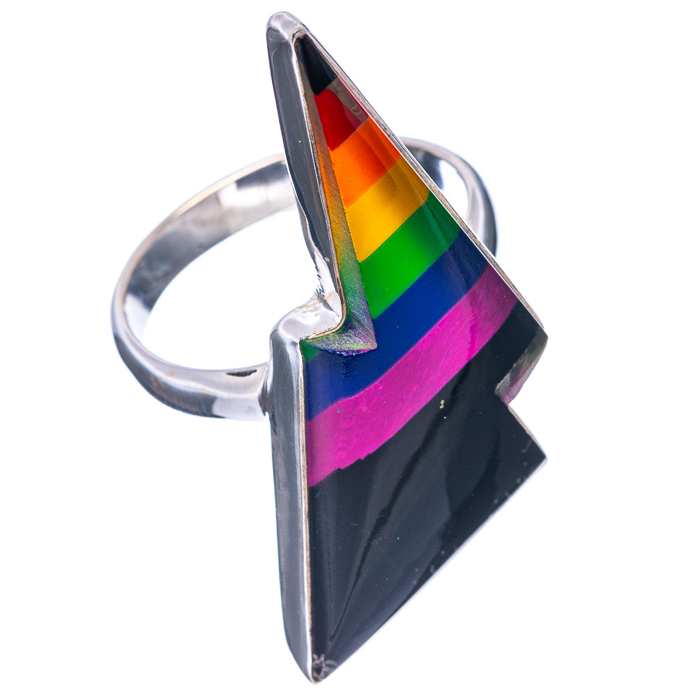 Premium Rainbow Bolt Ring Size 9.75 (.925 Sterling Silver)