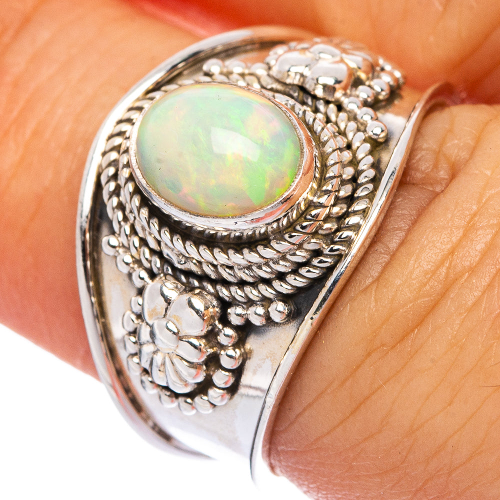 Rare Natural Ethiopian Opal Ring Size 6.75 (925 Sterling Silver) R145584