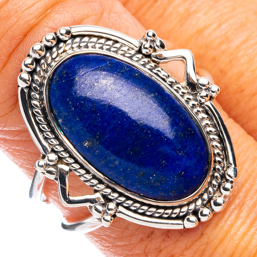 Premium Lapis Lazuli Ring Size 8.75 (925 Sterling Silver) R8166