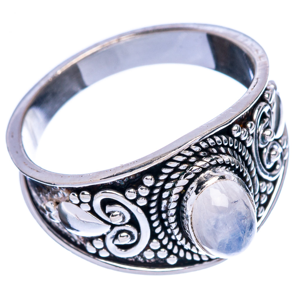 Rainbow Moonstone Ring Size 8.5 (925 Sterling Silver) R146391