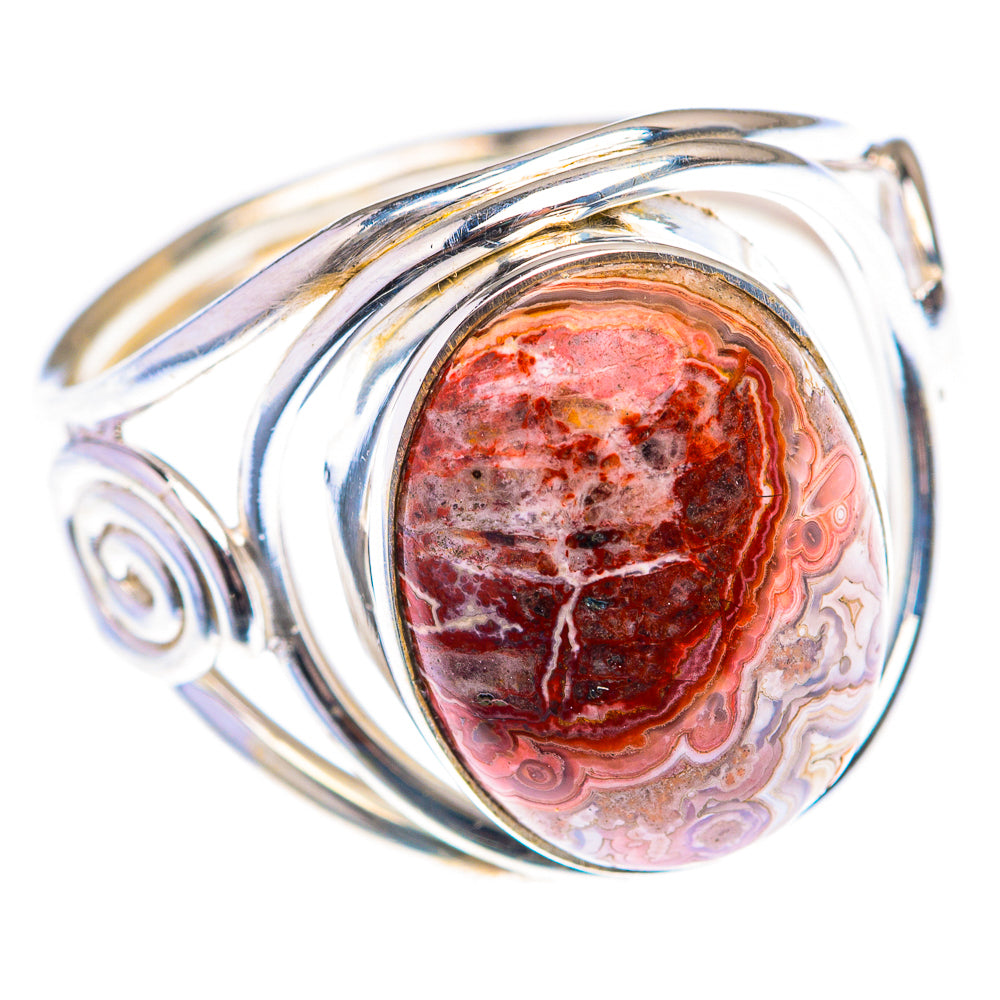 Crazy Lace Agate Ring Size 9.75 (925 Sterling Silver) RING139964