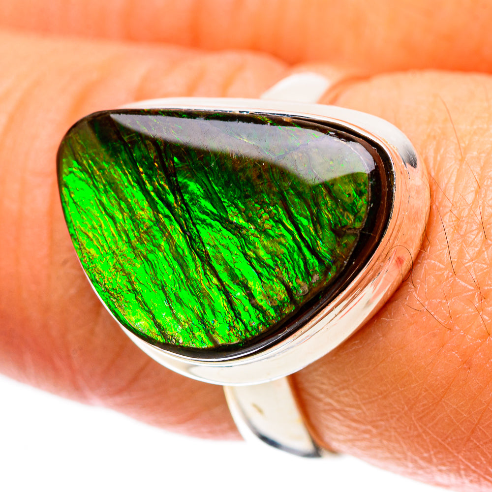 Ammolite Ring Size 7.25 (925 Sterling Silver) RING138847