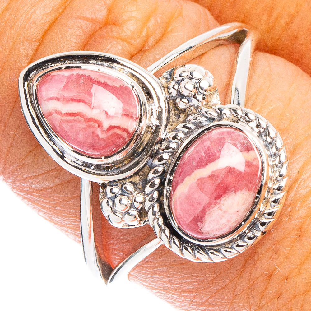 Rhodochrosite 925 Sterling Silver Premium Ring Size 8.75 (925 Sterling Silver) R6553