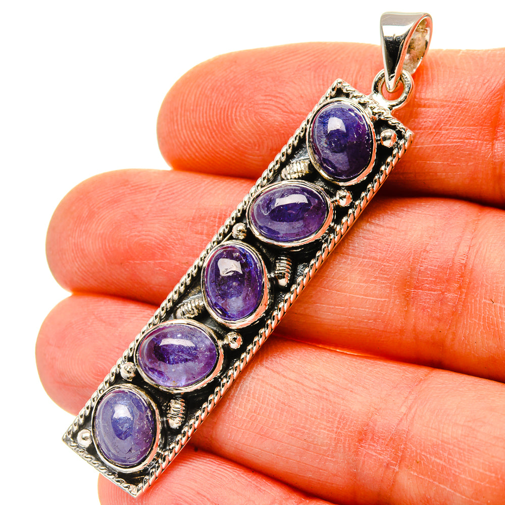 Signature Tanzanite Pendant 2 1/8" (925 Sterling Silver) PD37860