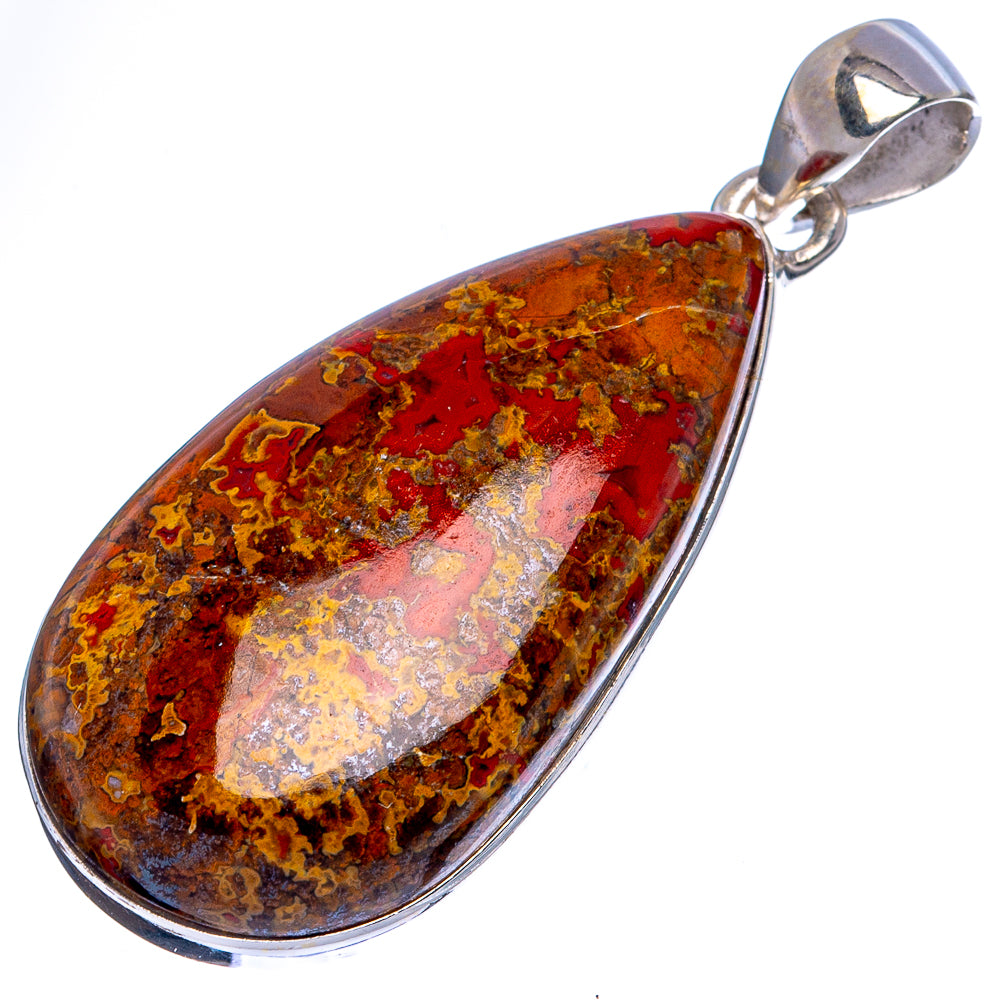 Moroccan Agate Pendant 1 3/4" (925 Sterling Silver) P43291