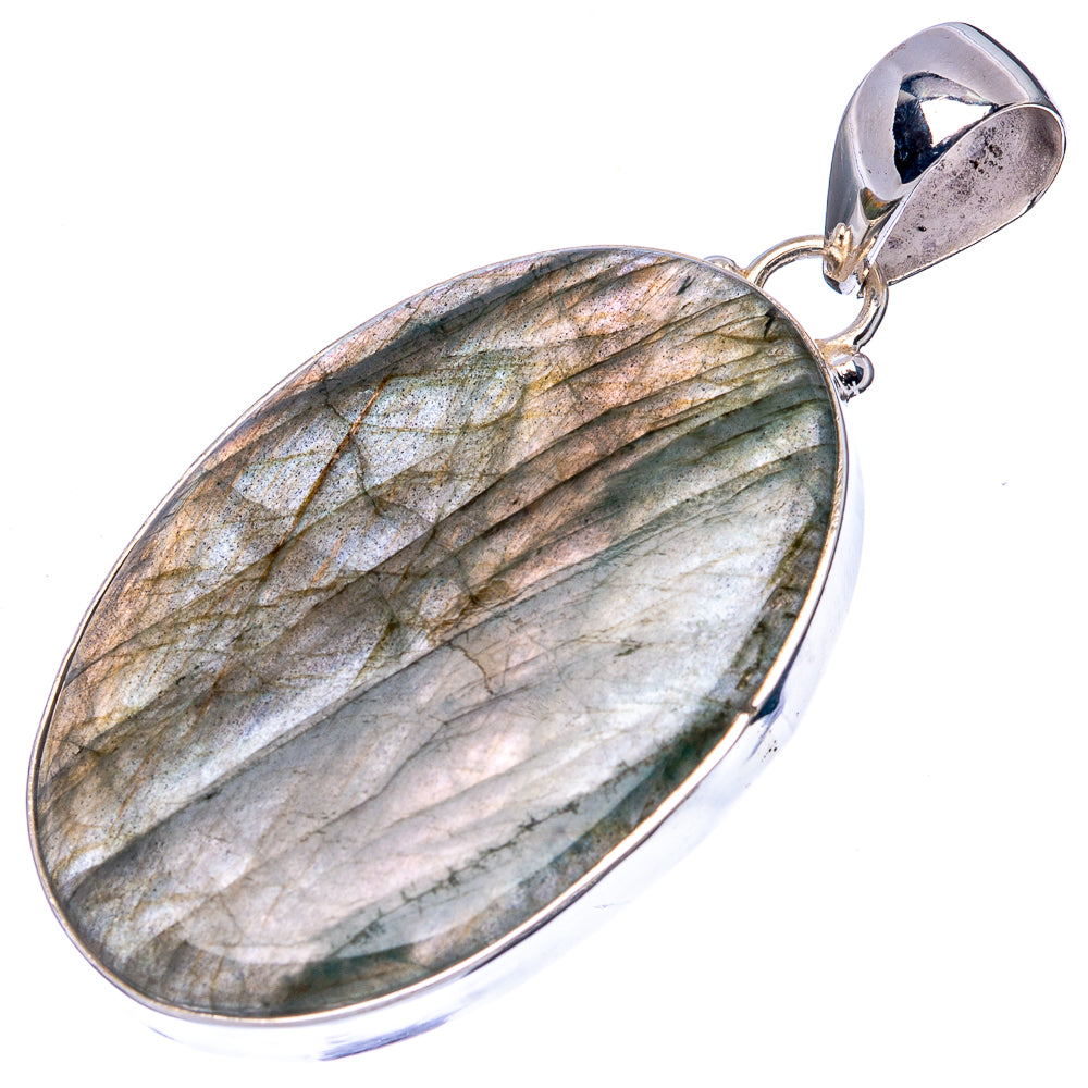 Labradorite Pendant 2 1/8" (925 Sterling Silver) P43158