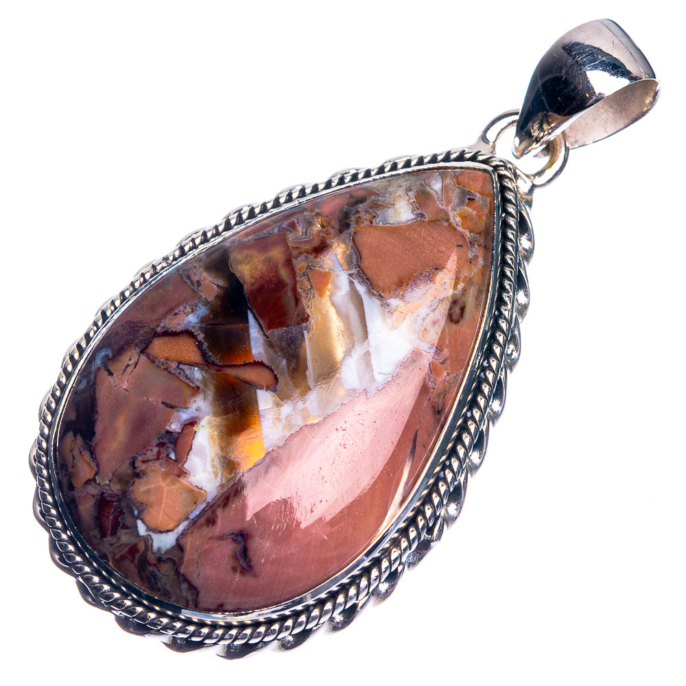 Butterfly Jasper 925 Sterling Silver Pendant 2"