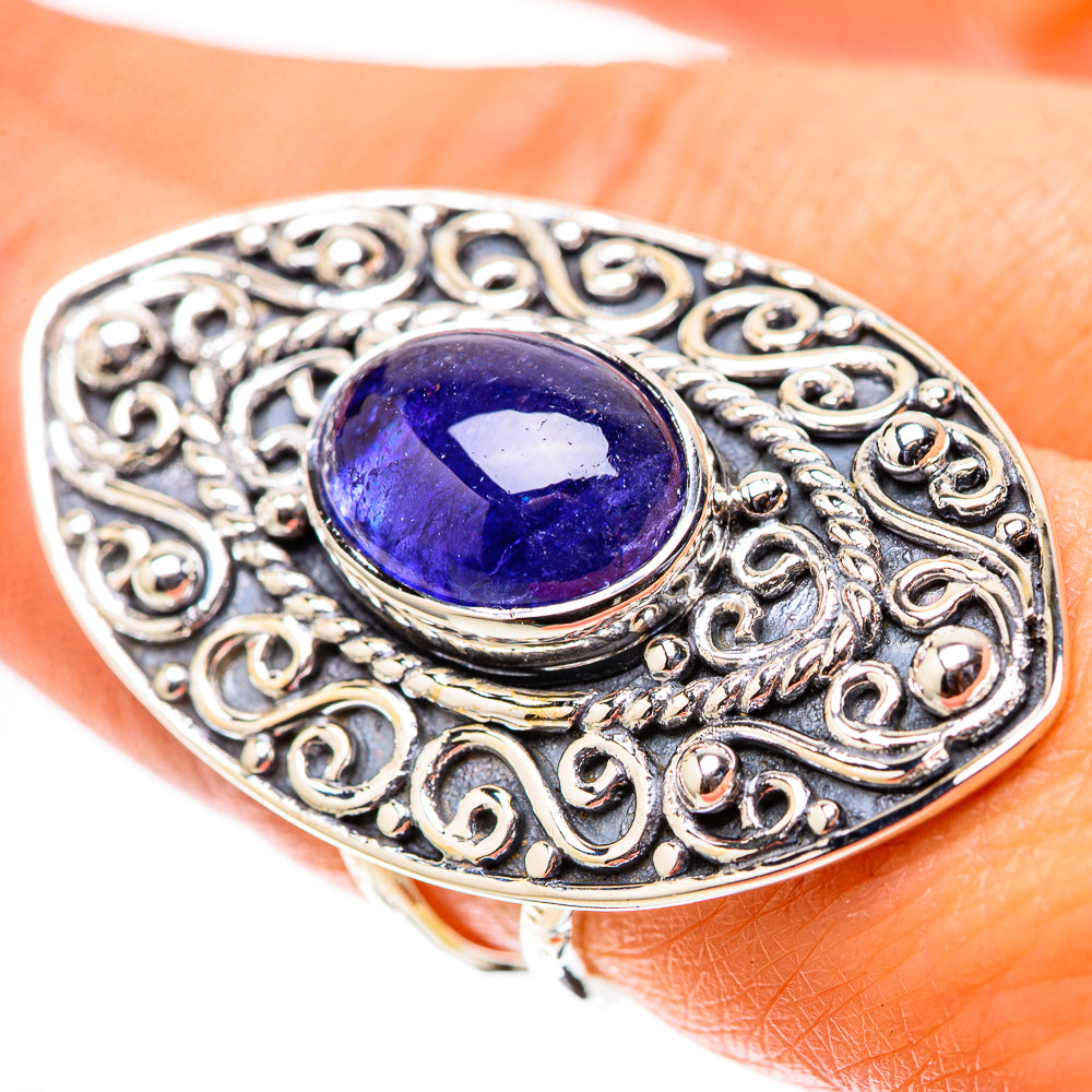 Signature Large Tanzanite Ring Size 7.25 (925 Sterling Silver) RING138153