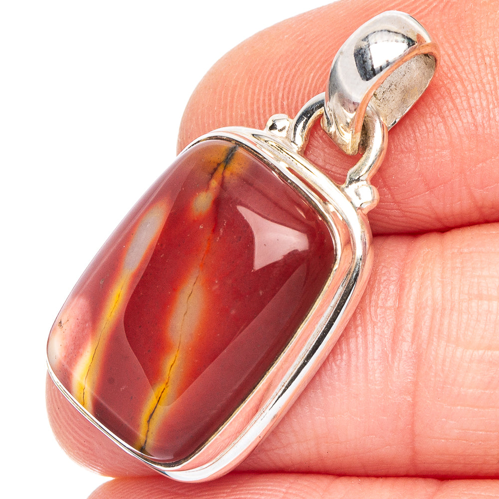 Mookaite Pendant 1 1/4" (.925 Sterling Silver)