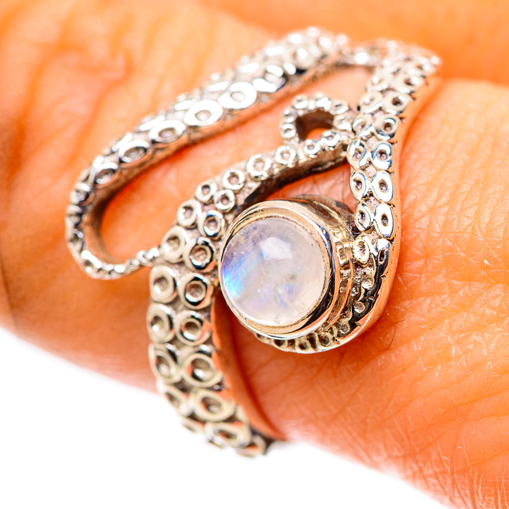 Rainbow Moonstone 925 Sterling Silver Ring Size 8.25 (925 Sterling Silver) RING139593
