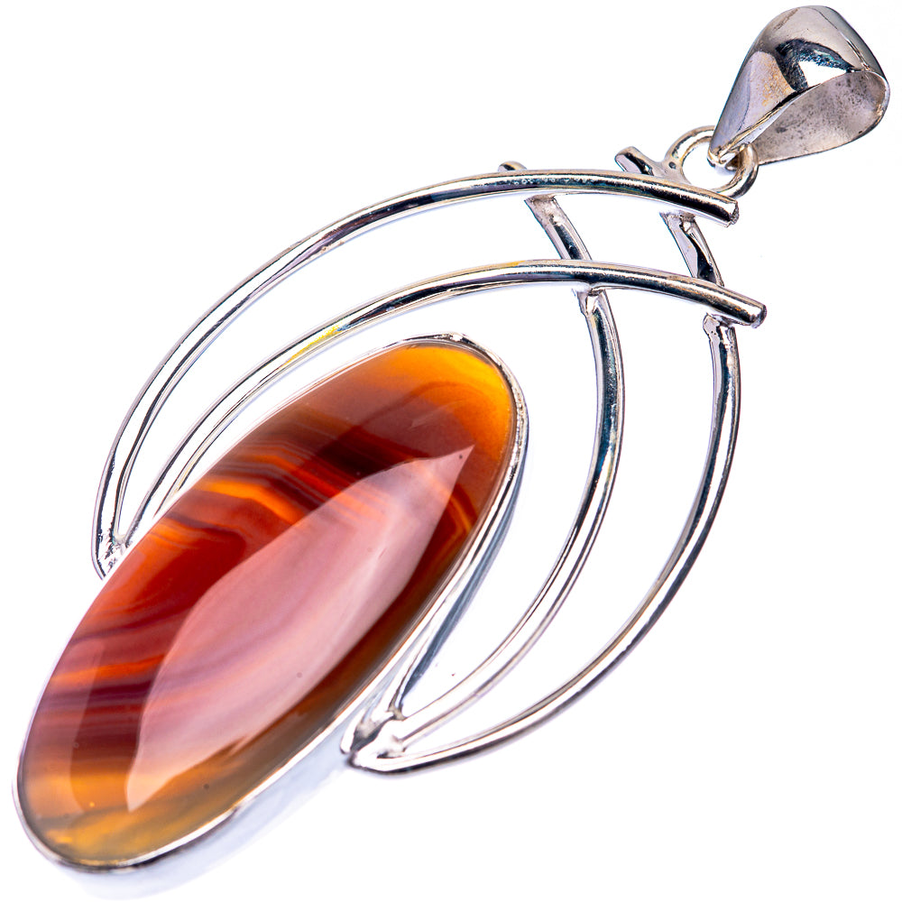 Botswana Agate Pendant 2 1/2" (925 Sterling Silver) P39238