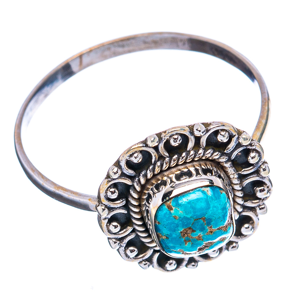 Sonoran South Hill Turquoise Dainty Ring Size 8.75 (.925 Sterling Silver)