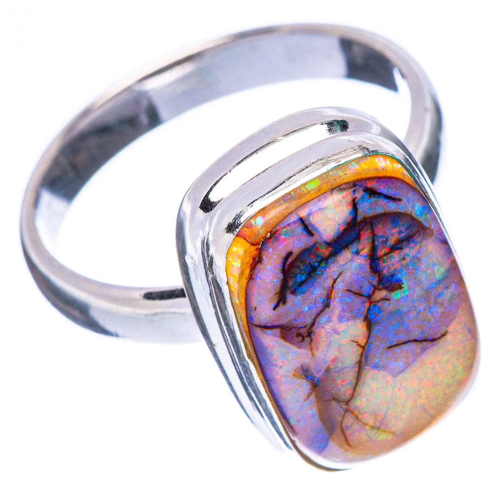 Rare Sterling Opal Ring Size 7.25 (925 Sterling Silver) R2300