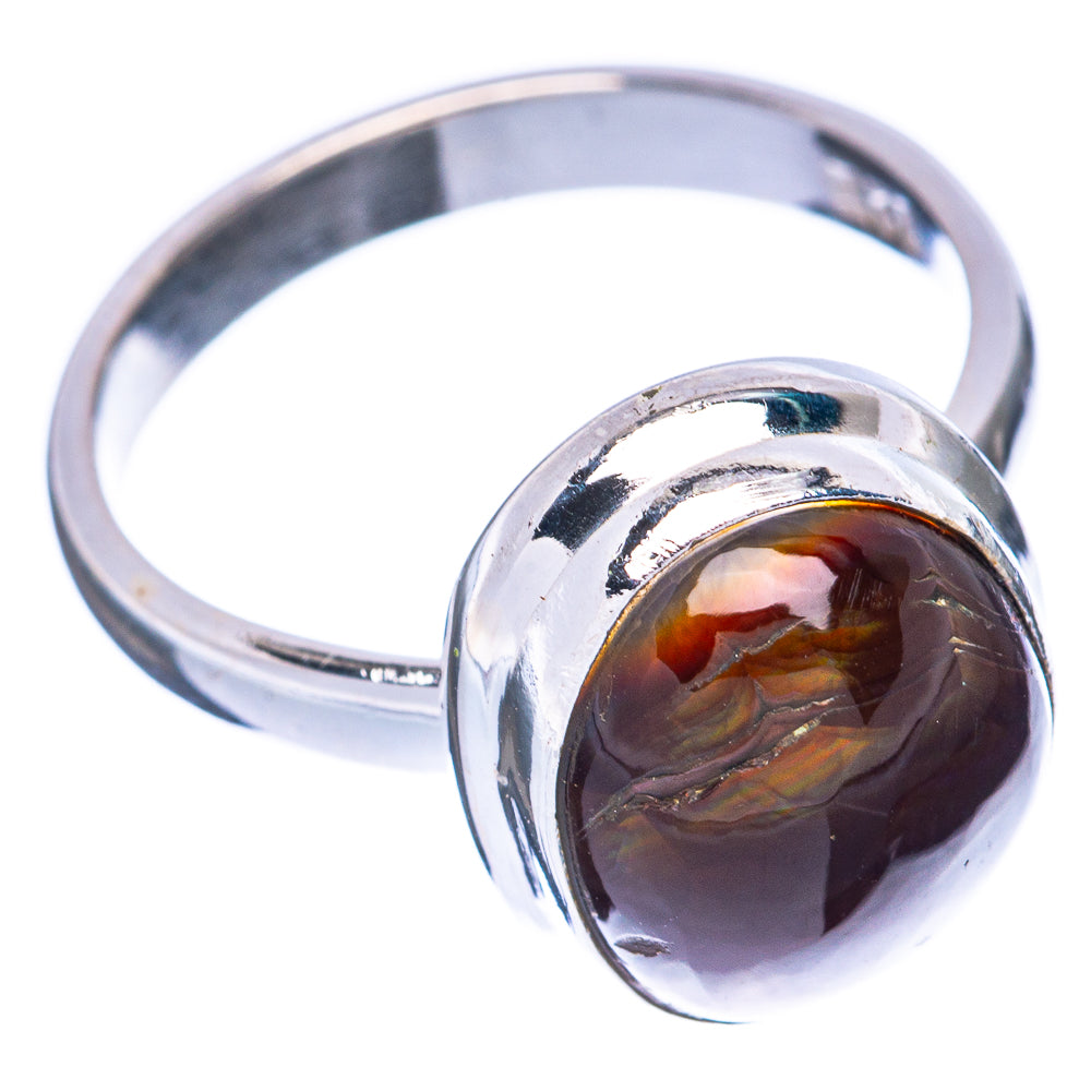 Rare Mexican Fire Agate Ring Size 7 (925 Sterling Silver) R2061