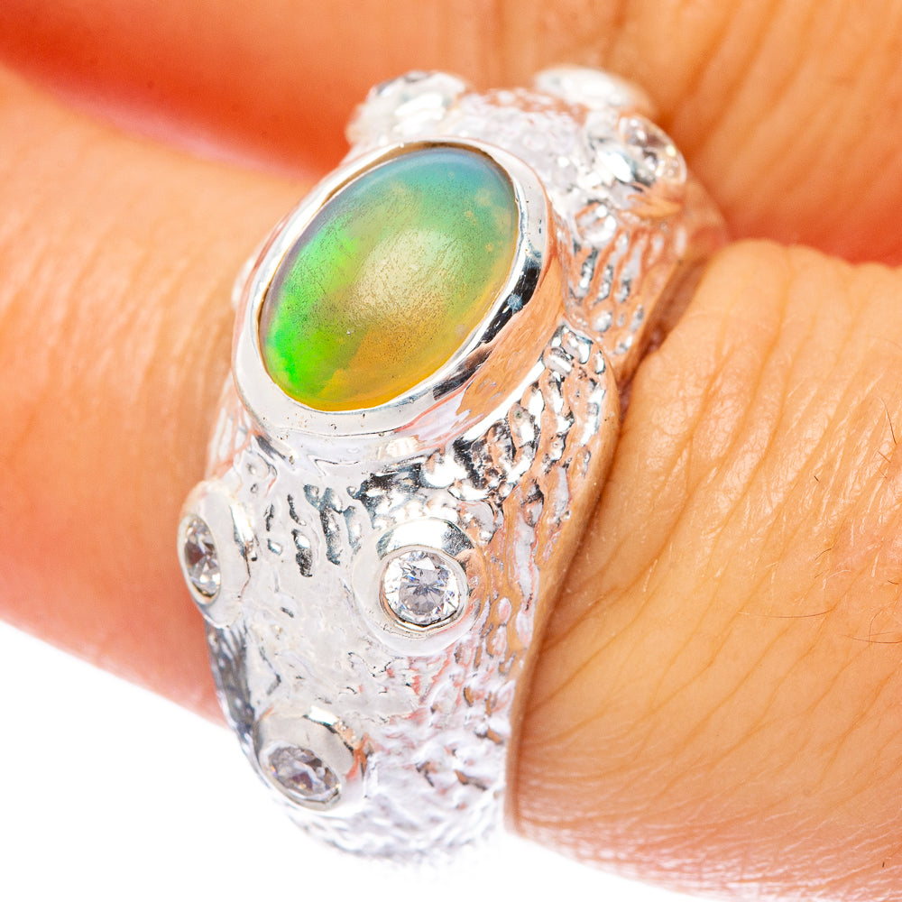 Rare Ethiopian Opal Ring Size 7 (925 Sterling Silver) R145939