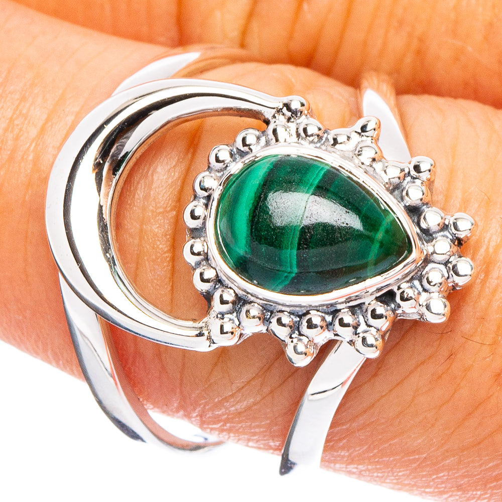 Malachite 925 Sterling Silver Premium Ring Size 8.75 (925 Sterling Silver) R6494
