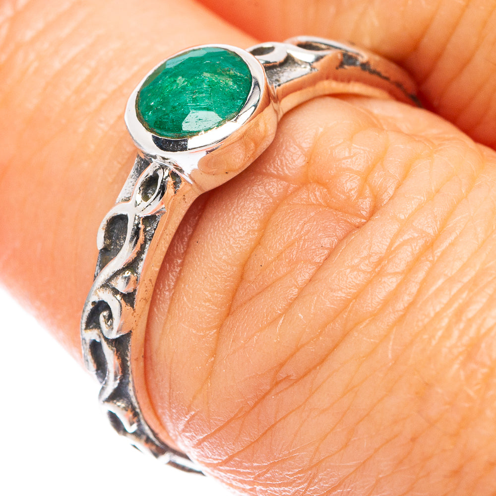 Green Sillimanite Ring Size 7 (925 Sterling Silver) R5525