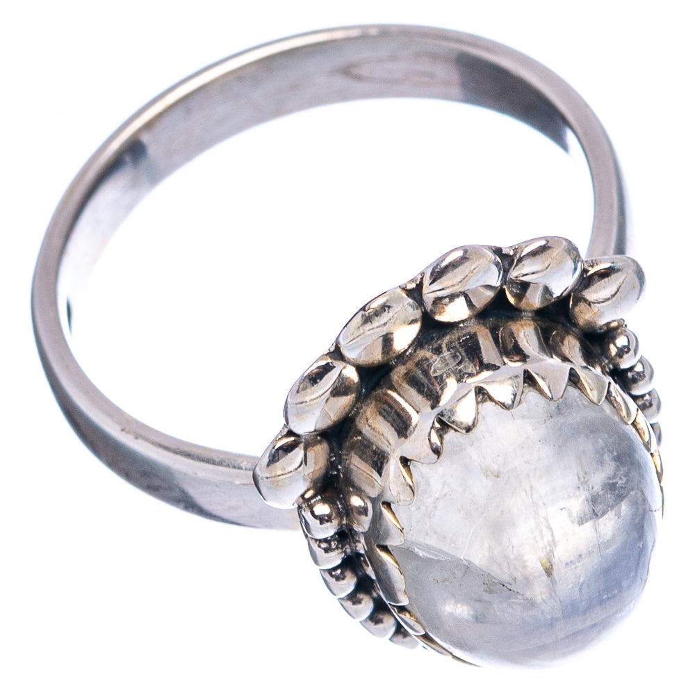 Rainbow Moonstone Ring Size 6.75 (.925 Sterling Silver)