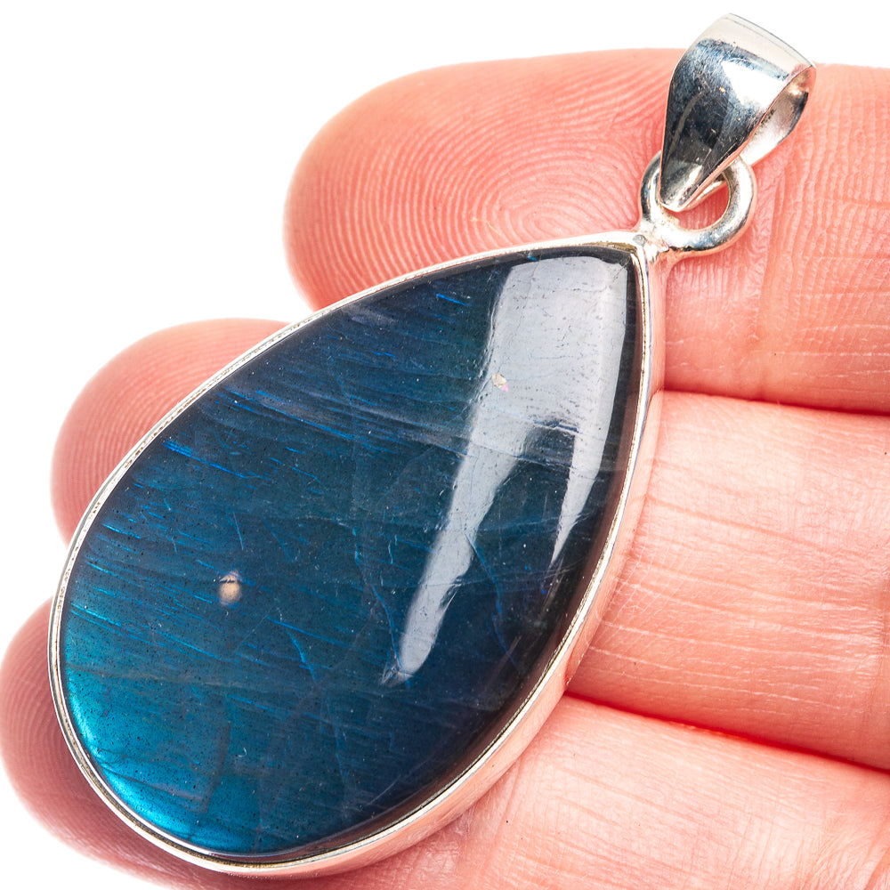 Labradorite Pendant 1 3/4" (925 Sterling Silver) P39358